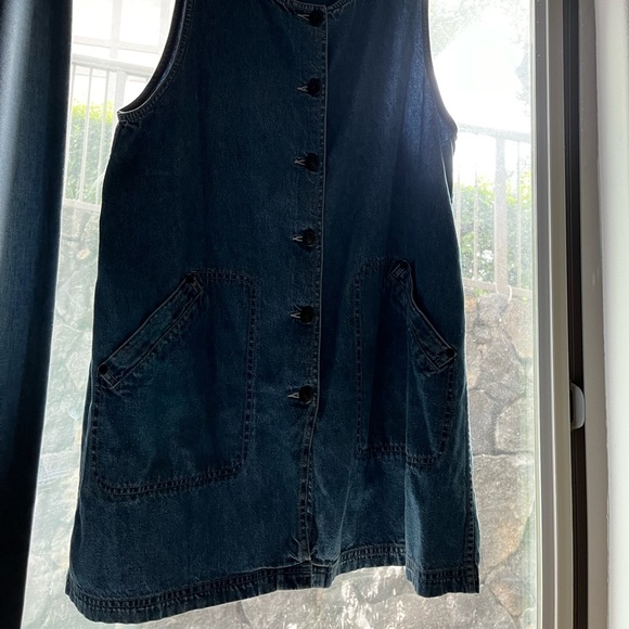Vintage denim button down dress - Picture 4 of 4